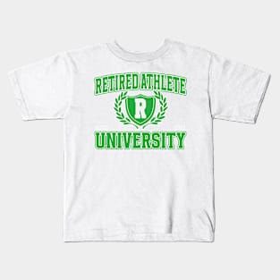 Retired Athlete University Kids T-Shirt